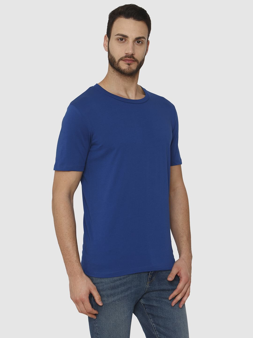 Blue Crew Neck T-Shirt