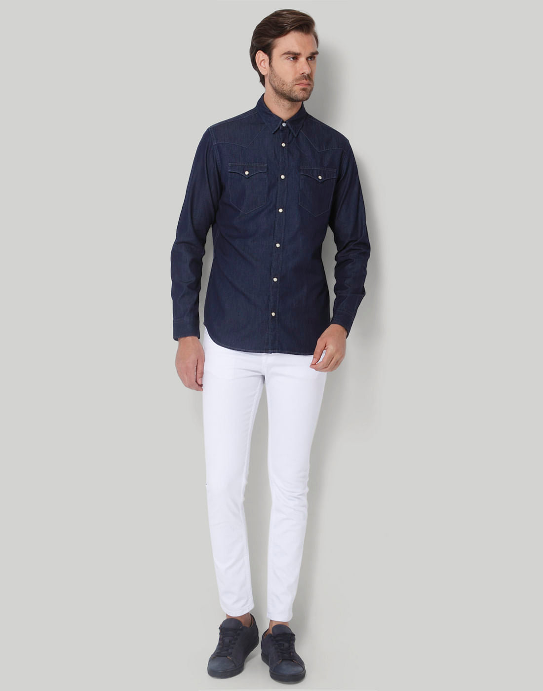 Blue Full Sleeves Shirt
