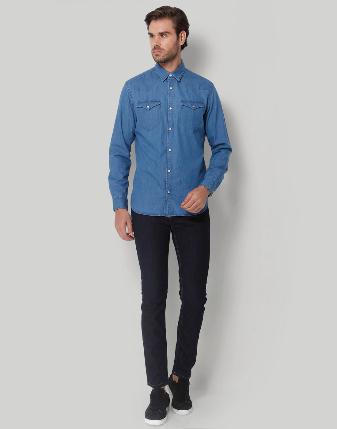 Blue Full Sleeves Shirt