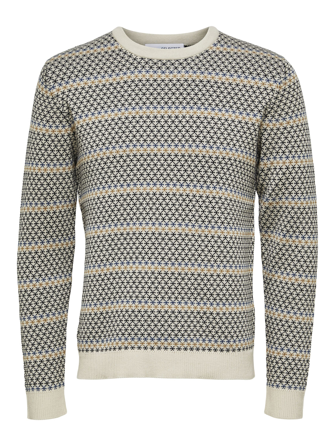 Beige Printed Pullover