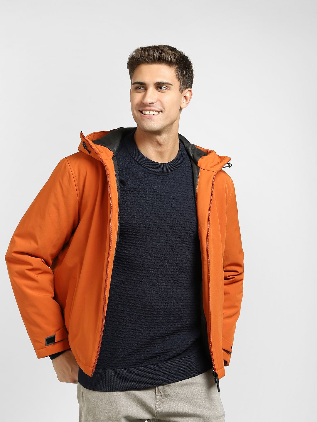 Navy Blue Crew Neck Pullover