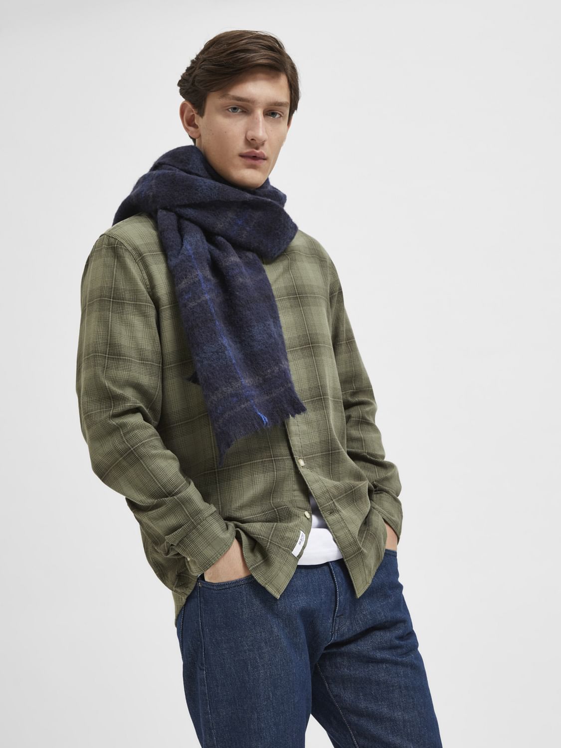 Green Check Full Sleeves Shirt