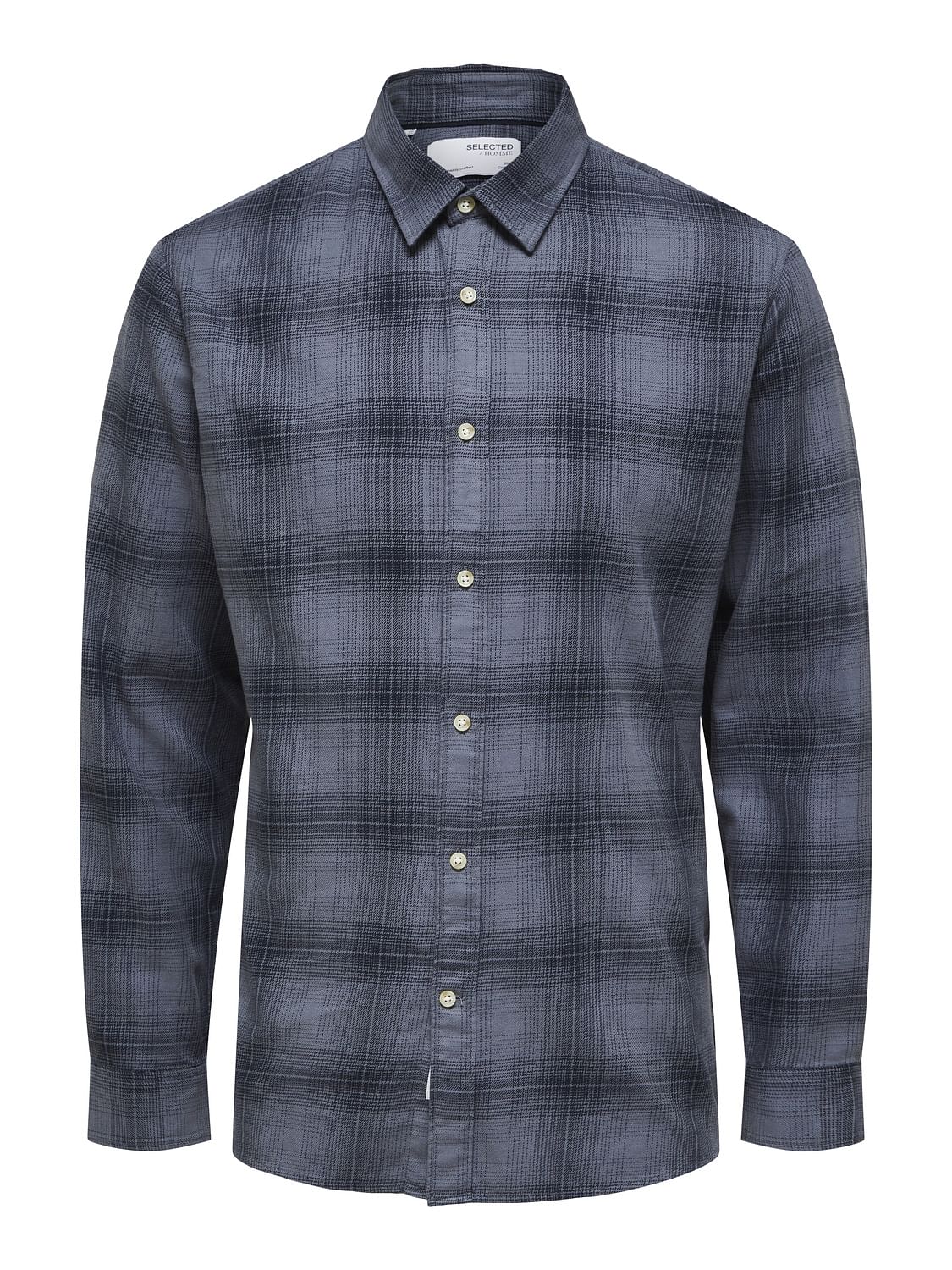 Blue Organic Cotton Check Shirt