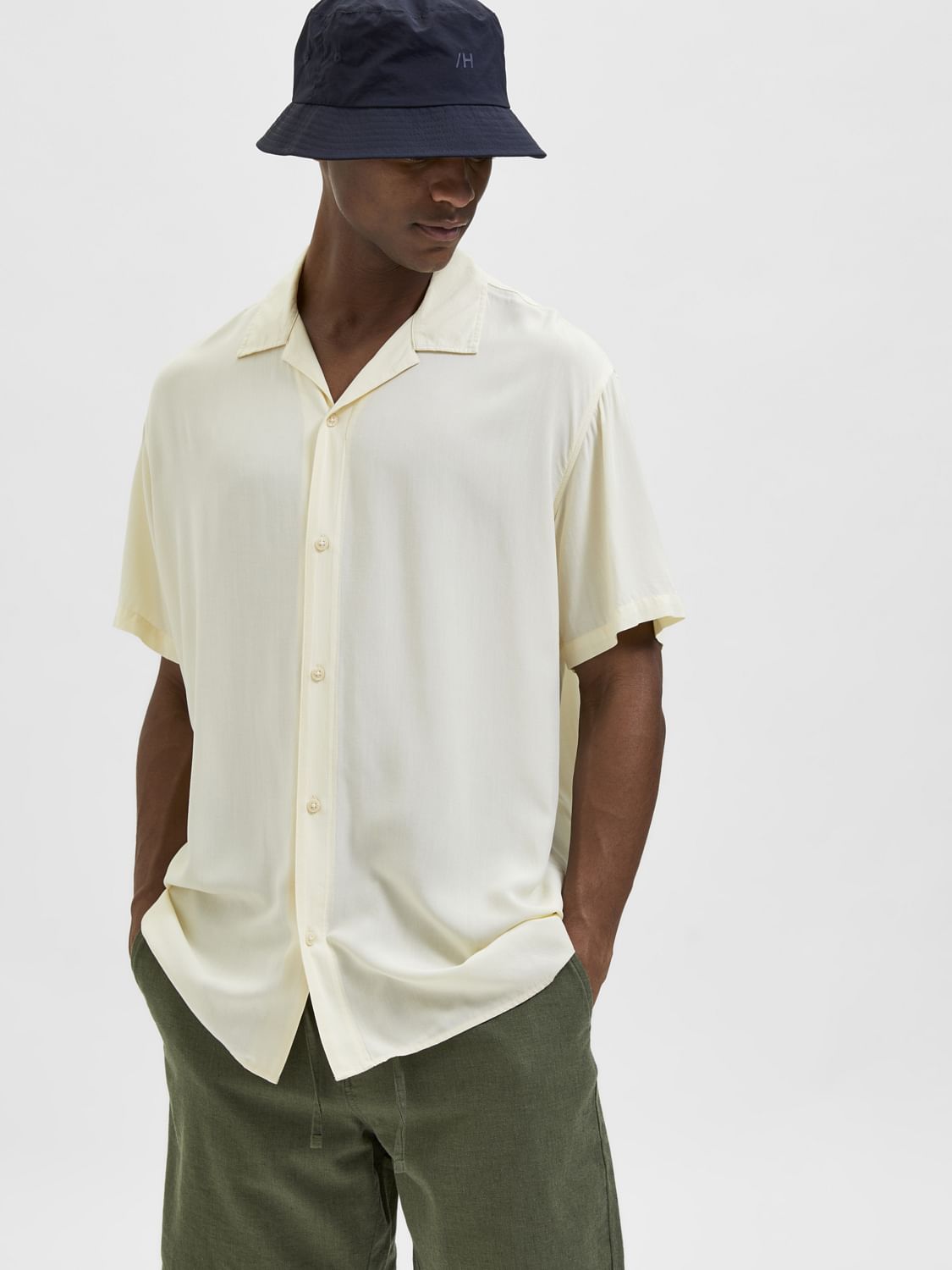 Light Yellow Half Sleeves Shirt