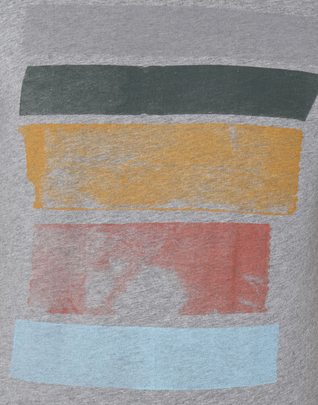Grey Printed Crew Neck T-Shirt