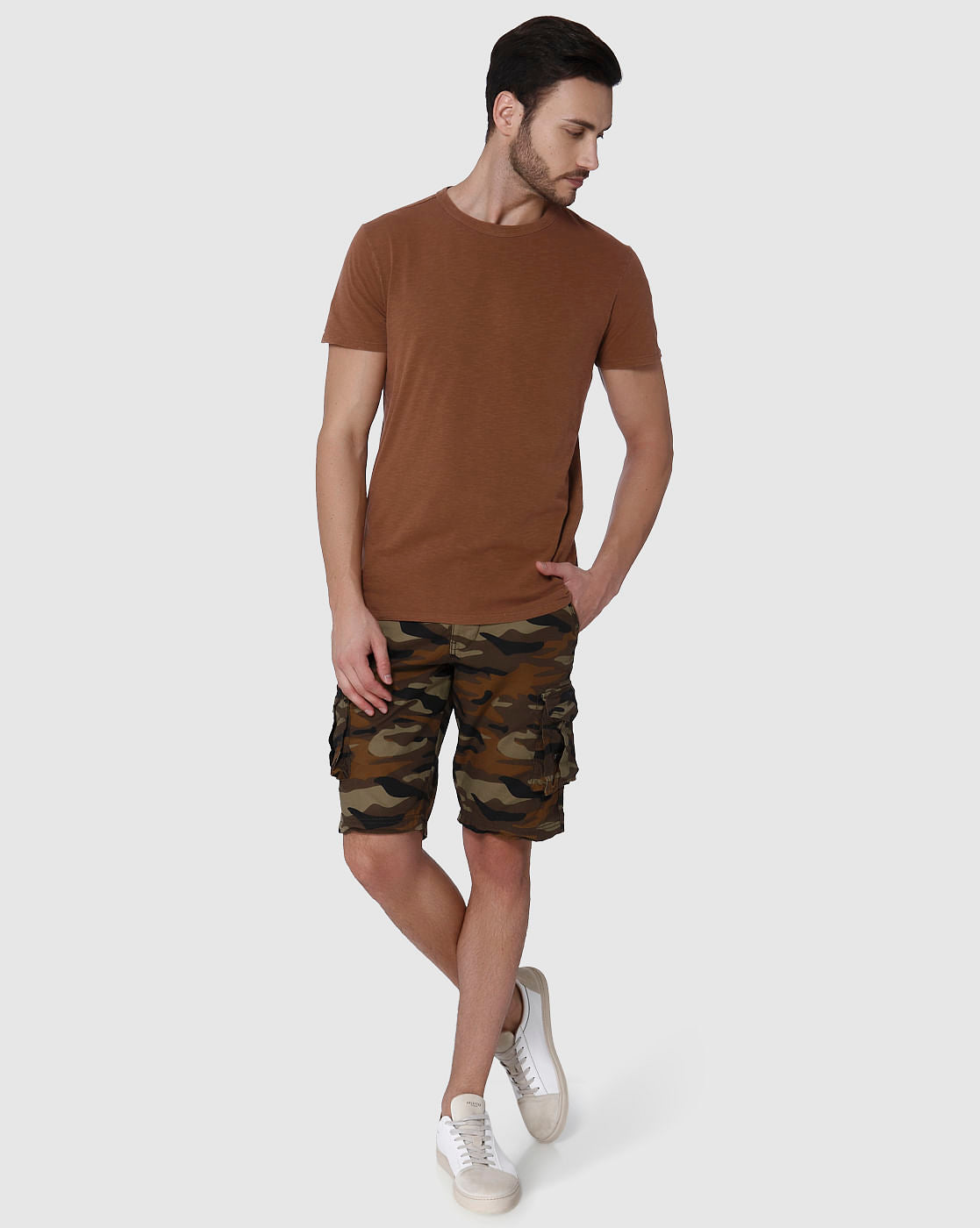 Brown Crew Neck T-Shirt