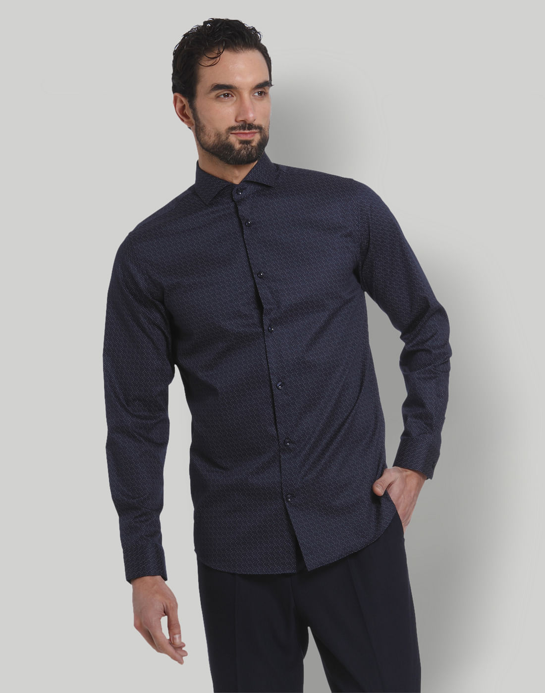 Blue Full Sleeves Shirt