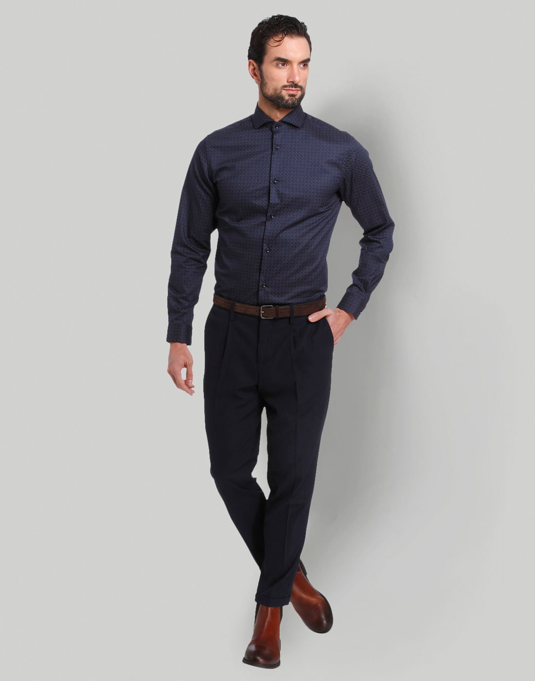 Blue Full Sleeves Shirt