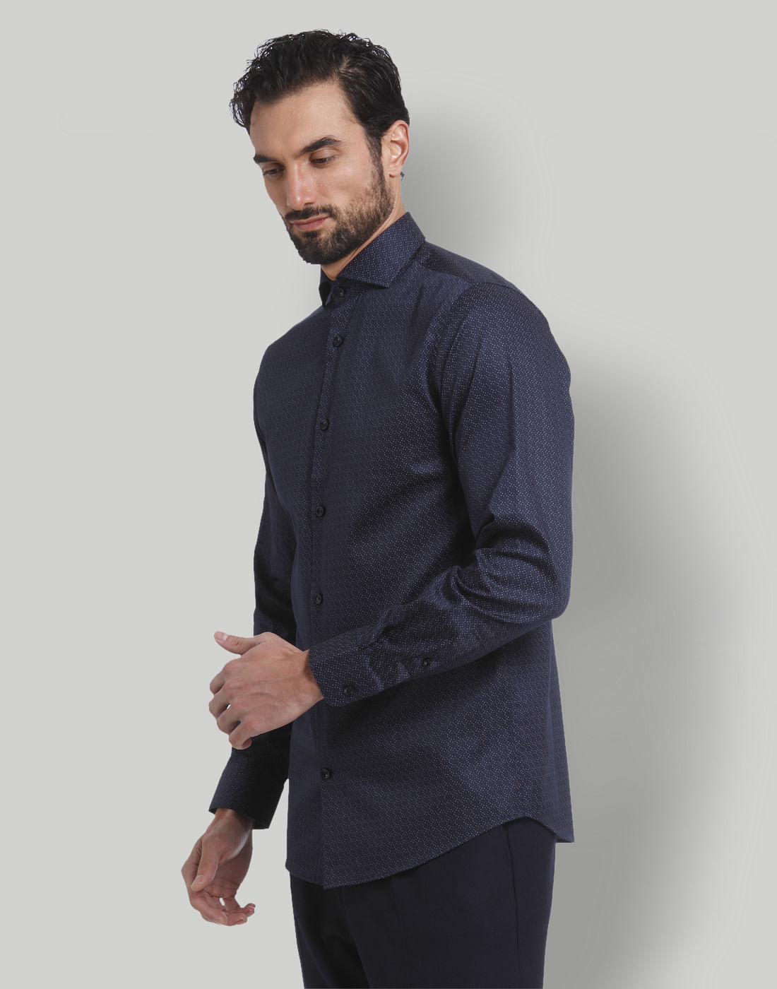 Blue Full Sleeves Shirt