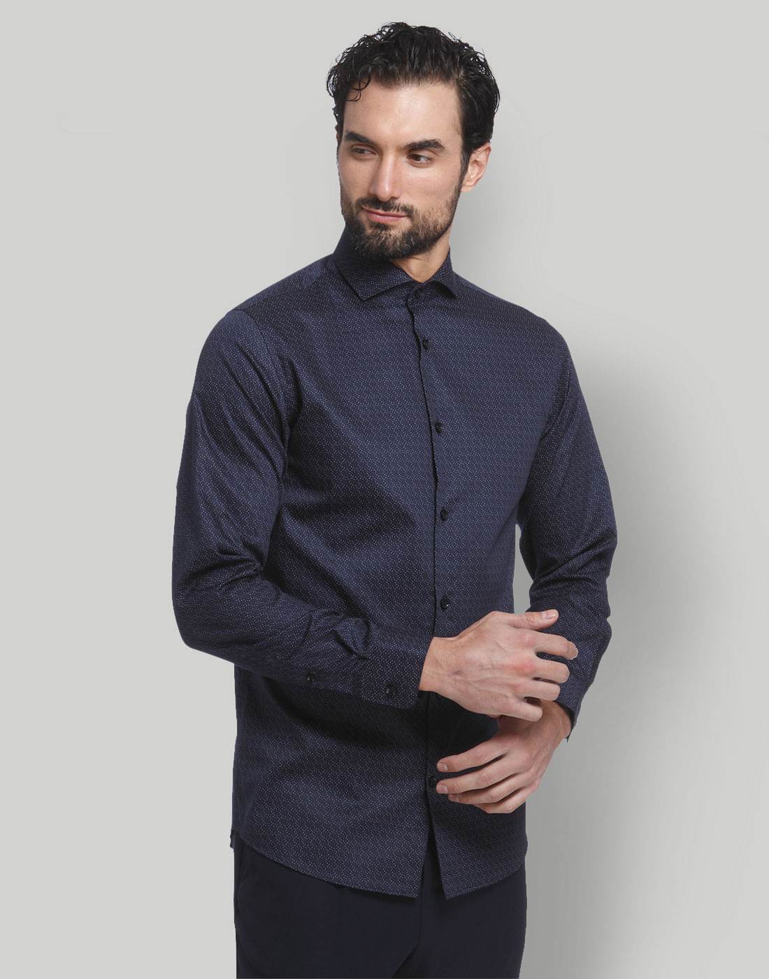 Blue Full Sleeves Shirt
