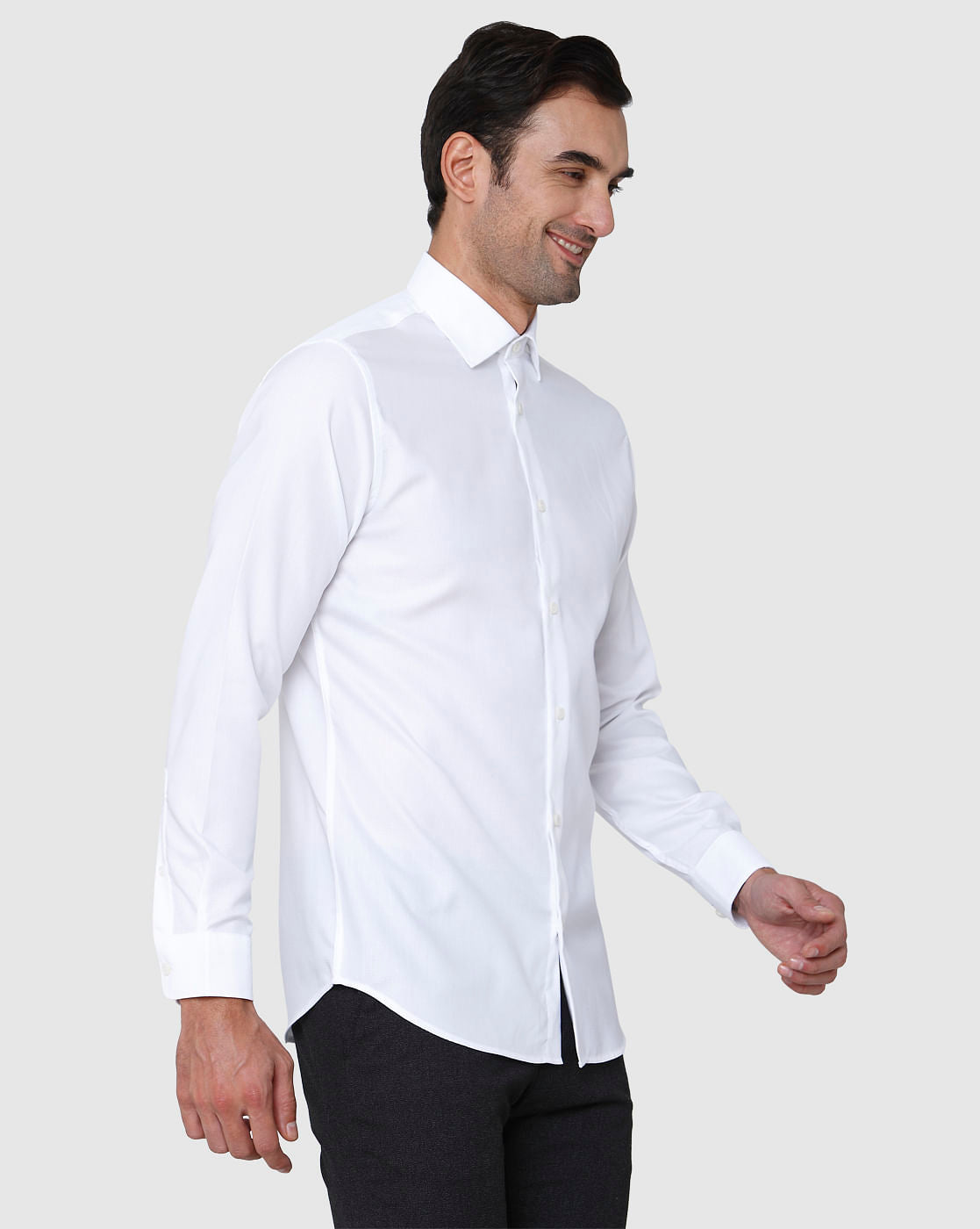 White Full Sleeves Shirt