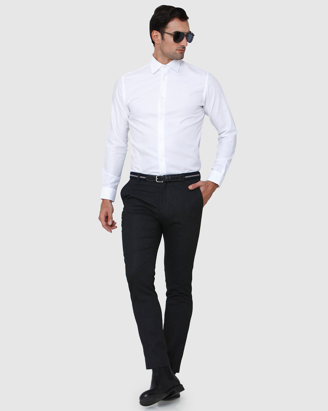 White Full Sleeves Shirt