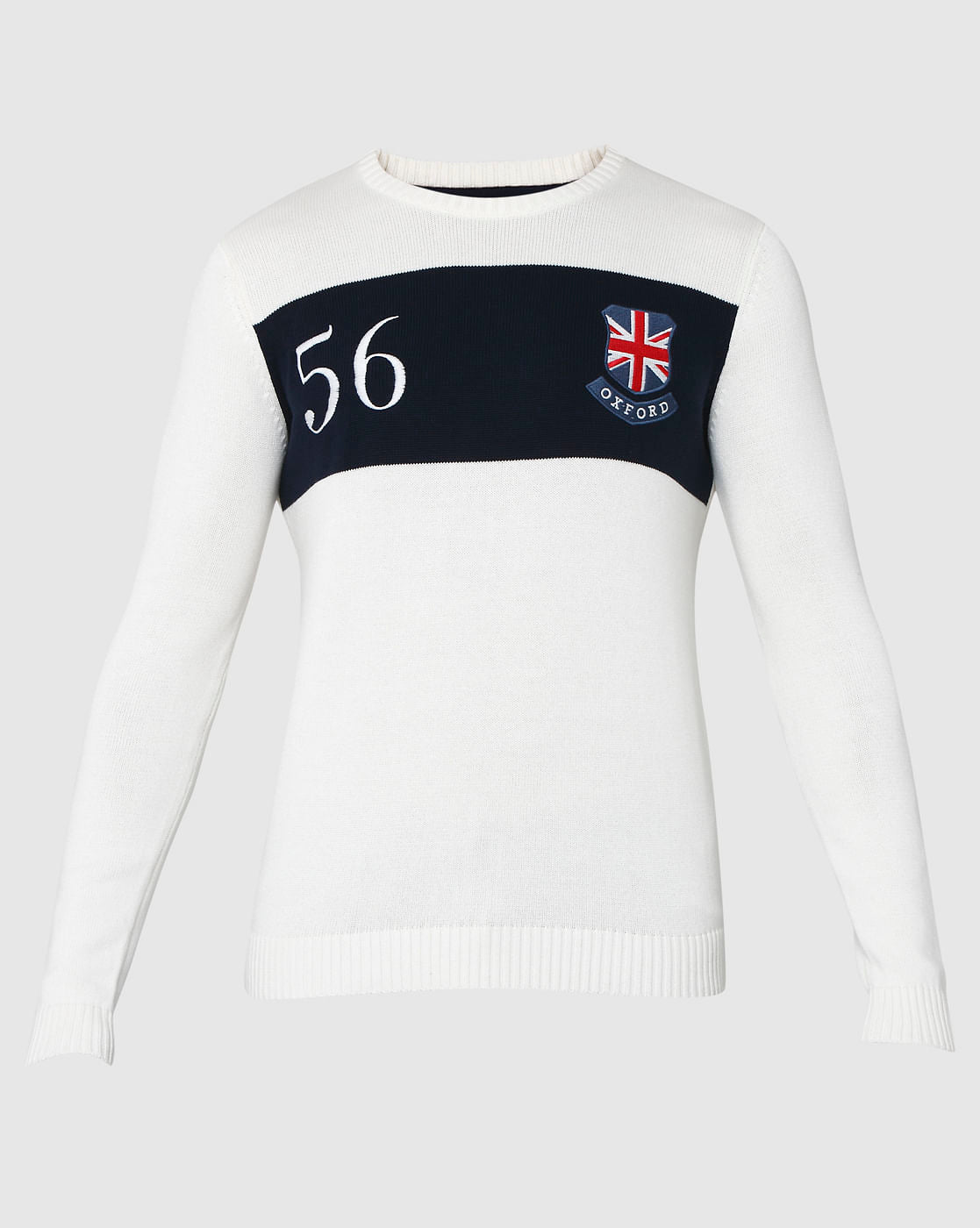 White Printed Pullover