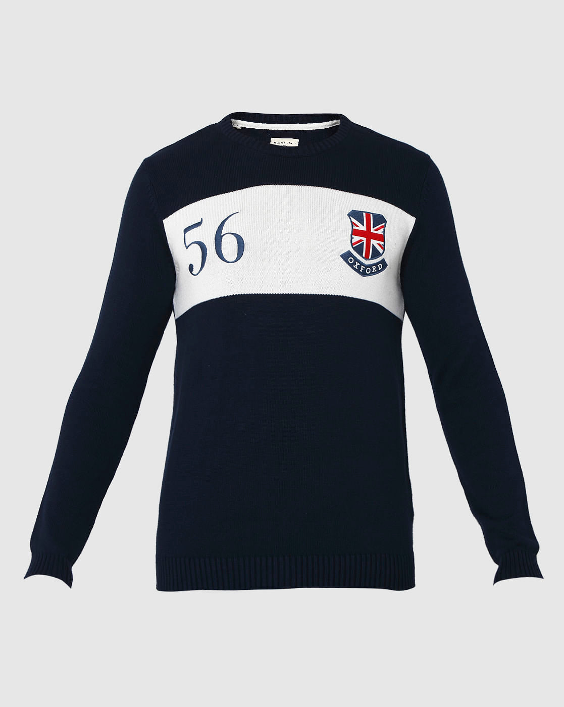 Blue Printed Pullover