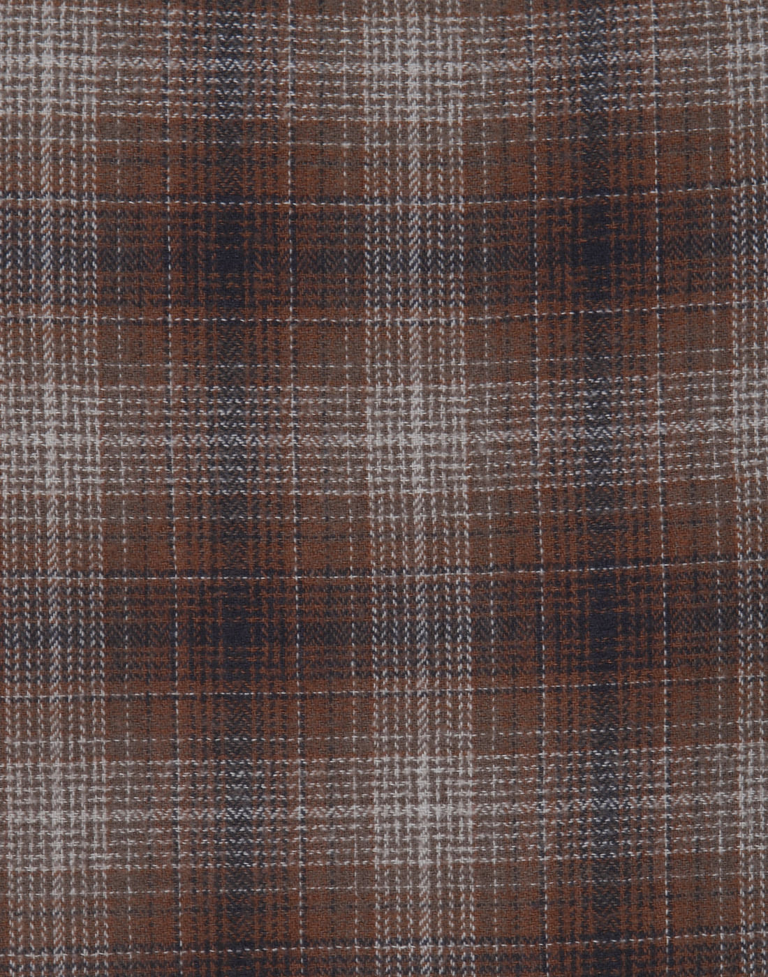 Brown Check Full Sleeves Shirt