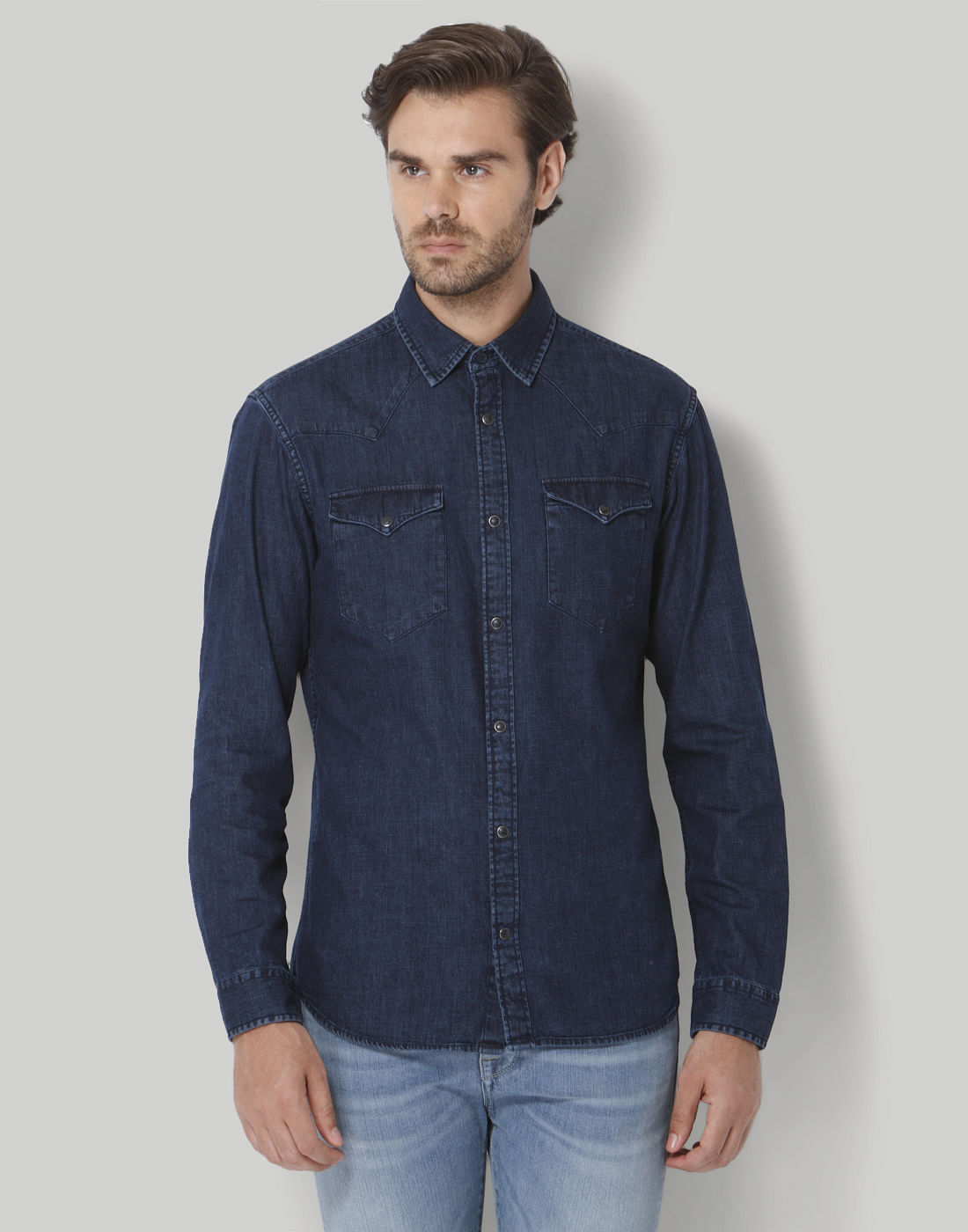 Blue Full Sleeves Shirt