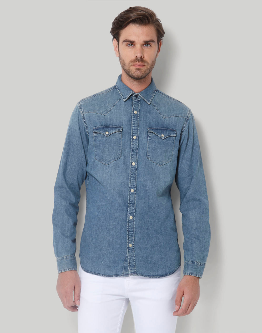 Blue Full Sleeves Shirt