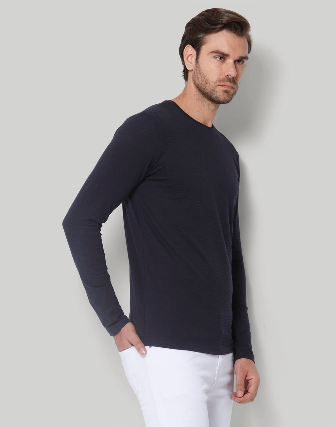 Blue Crew Neck T-Shirt