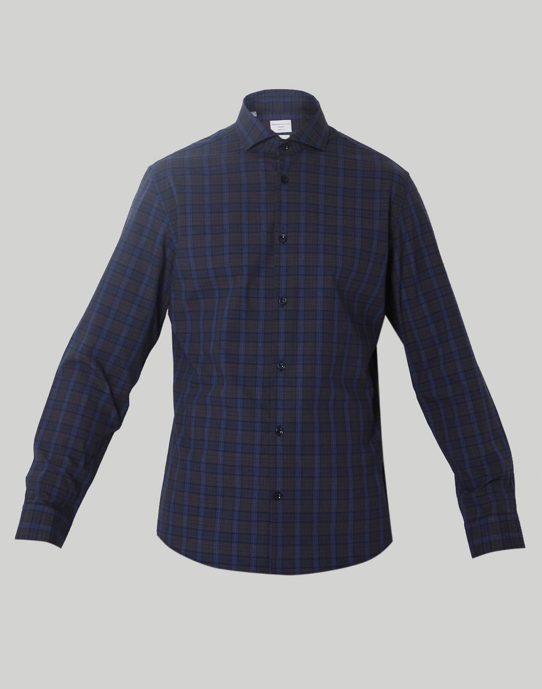Blue Check Full Sleeves Shirt