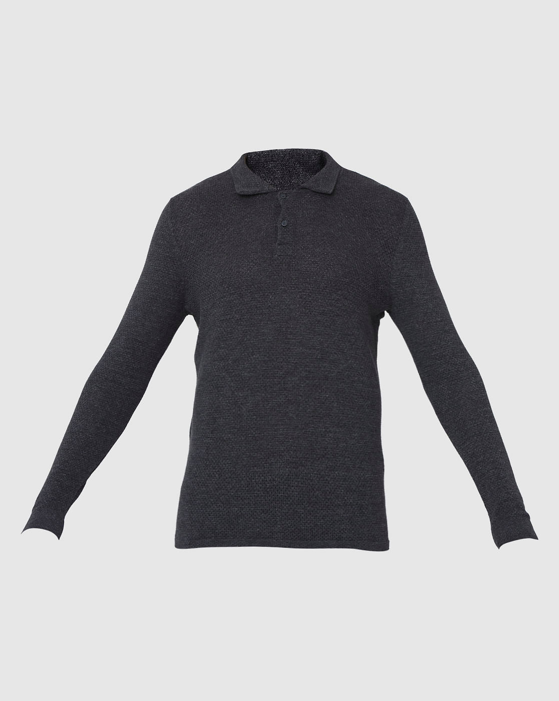 Black Polo Neck T-Shirt