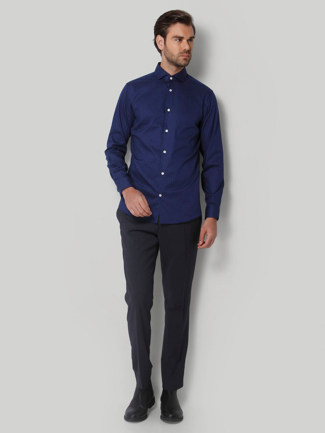 Blue Full Sleeves Shirt