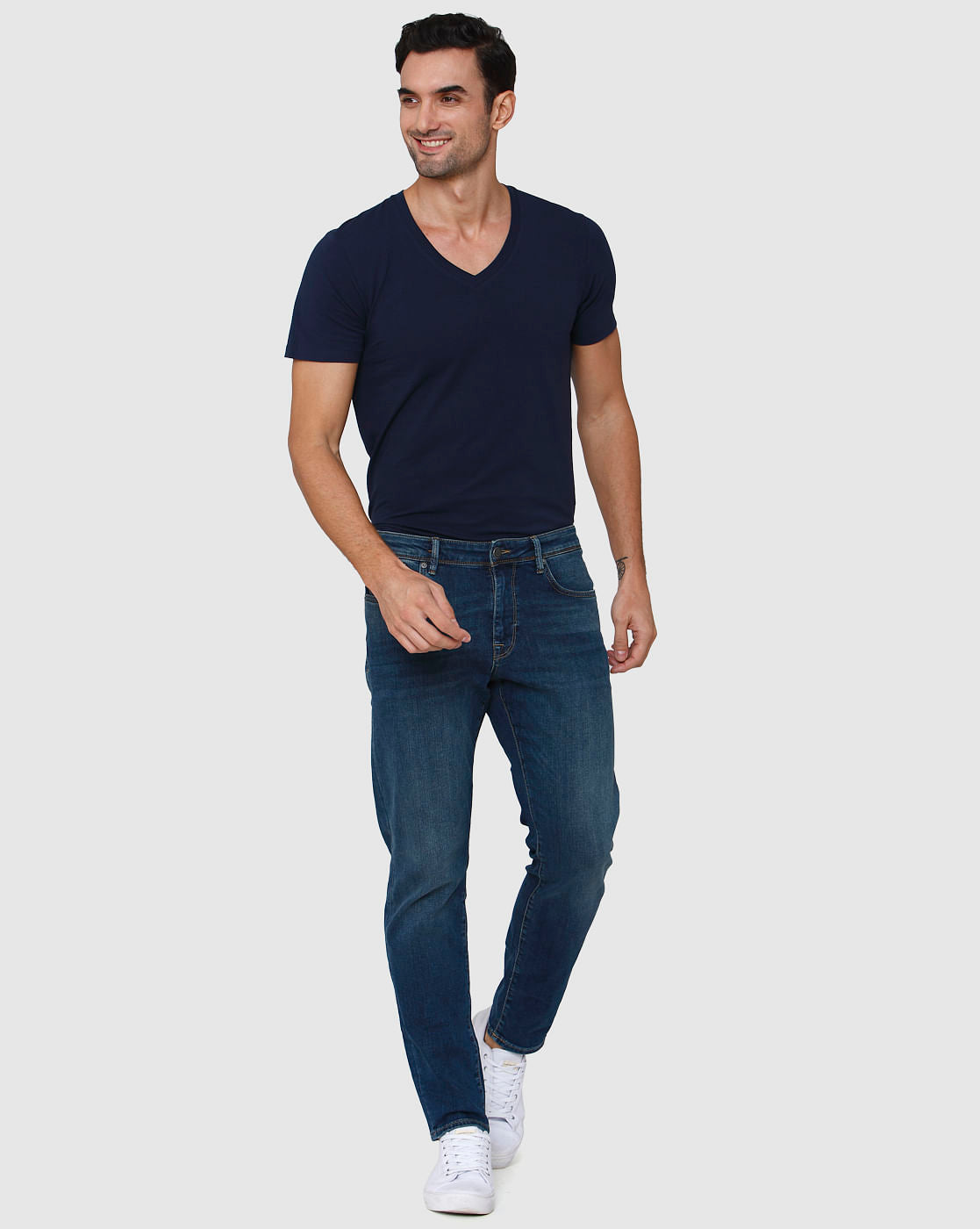 Blue Straight Fit Jeans