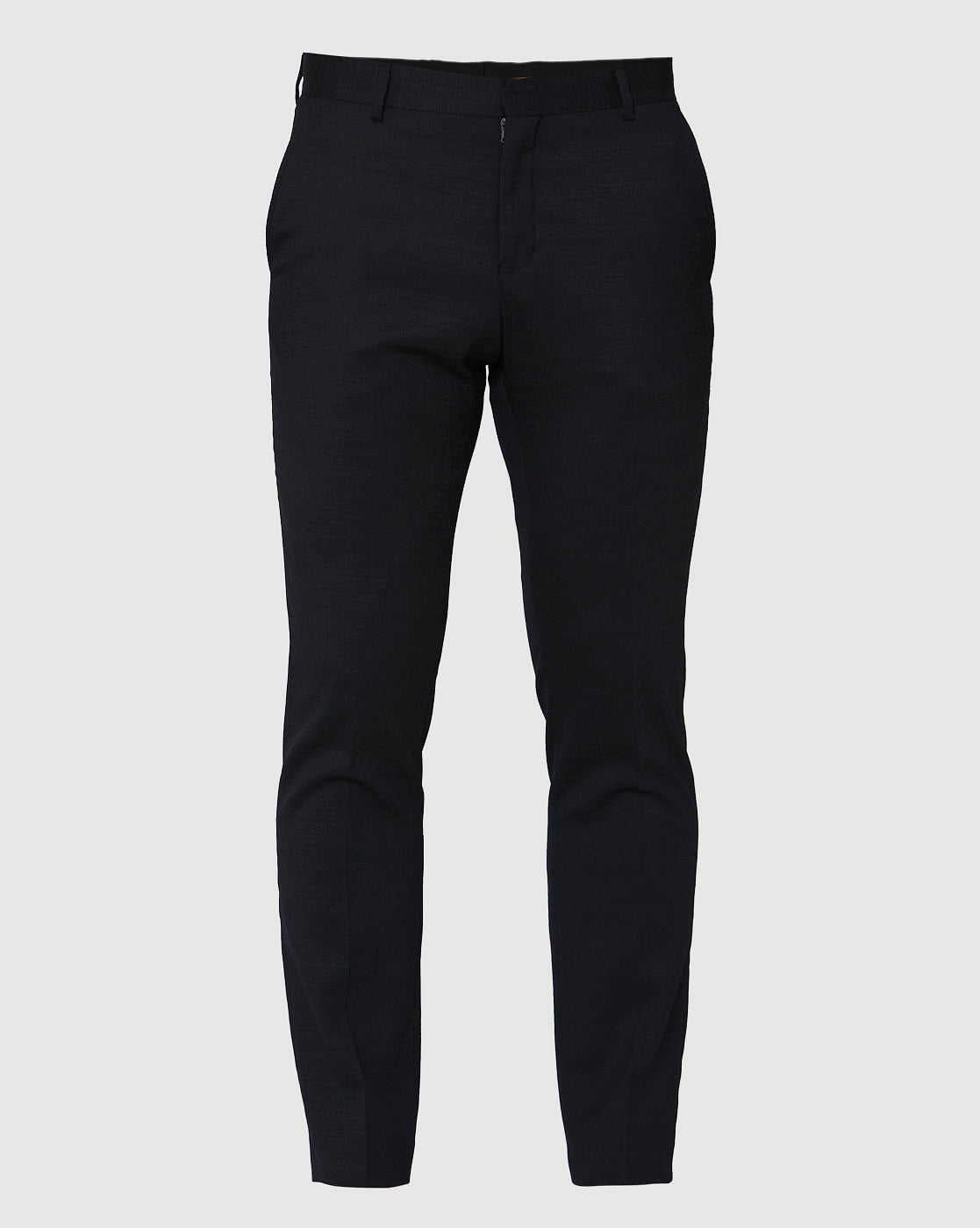 Navy Blue Formal Slim Fit Trousers