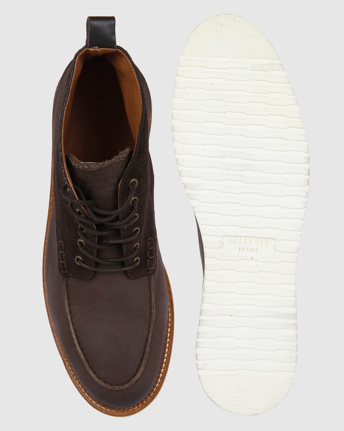Dark Brown Leather Boots