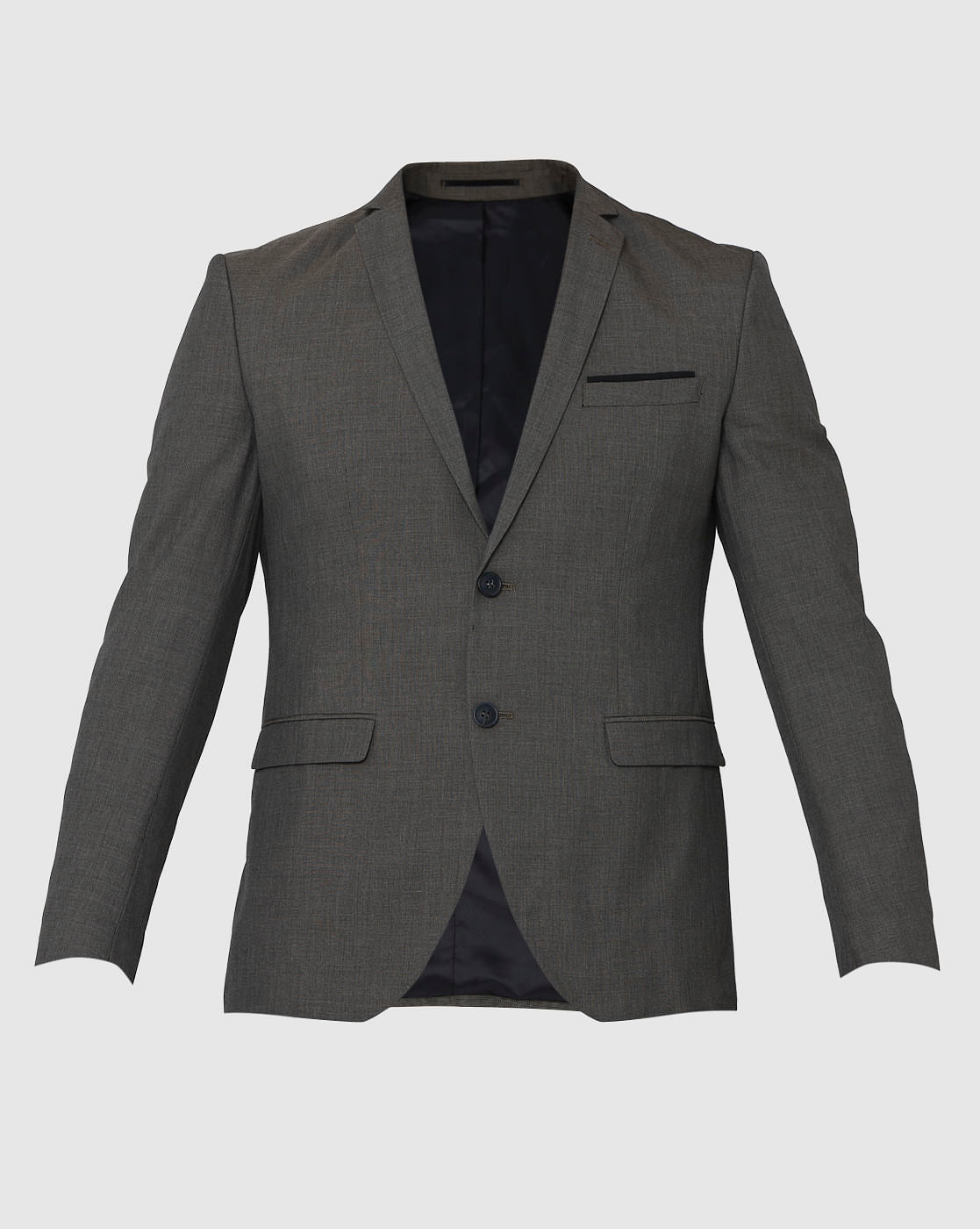 Grey Formal Slim Fit Blazer