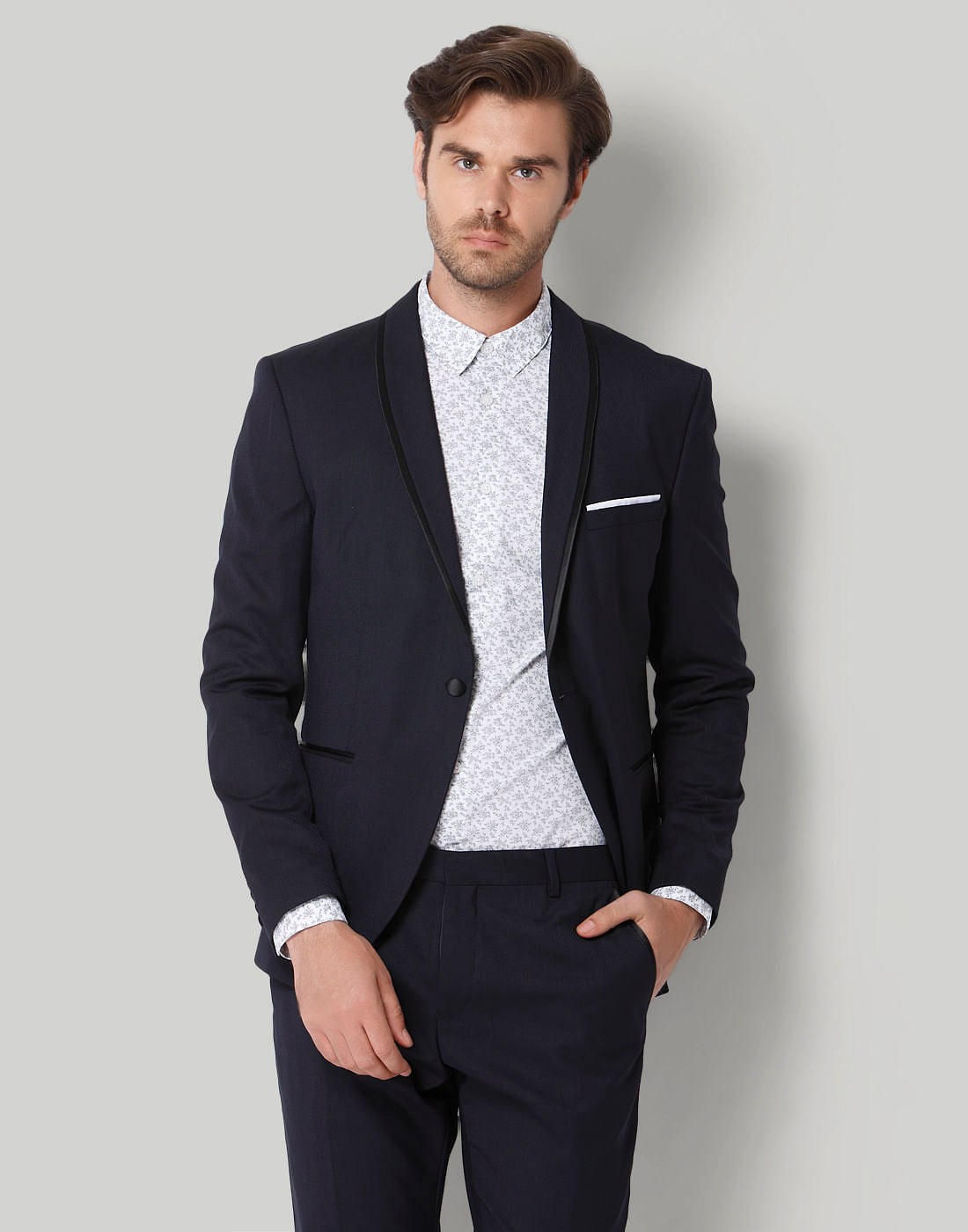 Navy Blue Formal Slim Fit Blazer