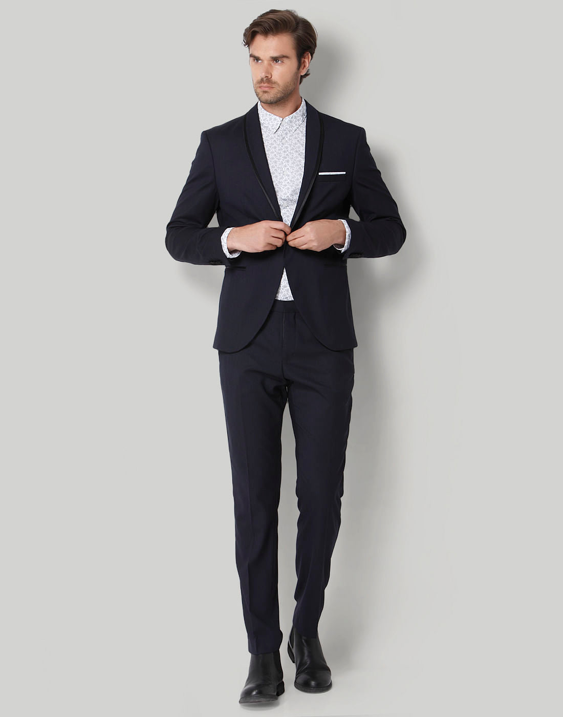 Navy Blue Formal Slim Fit Blazer