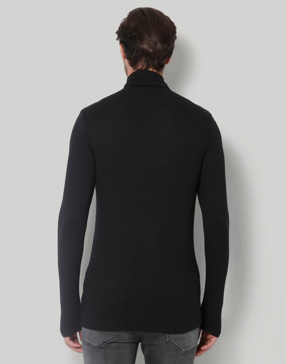 Black Turtle Neck T-Shirt