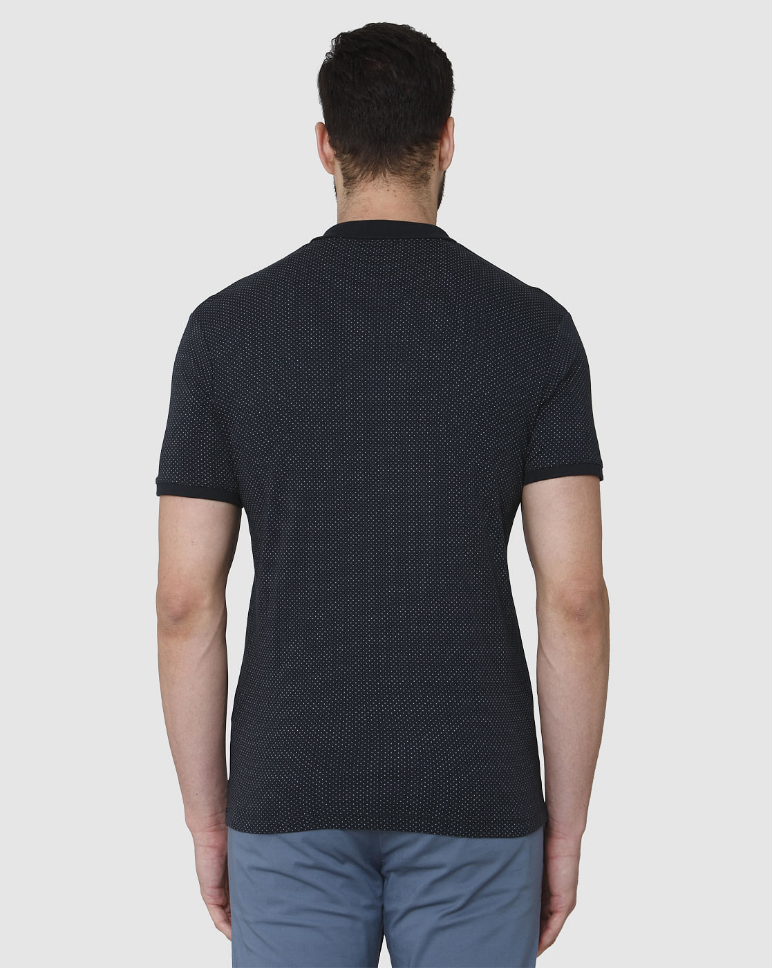 Black Polo Neck T-Shirt