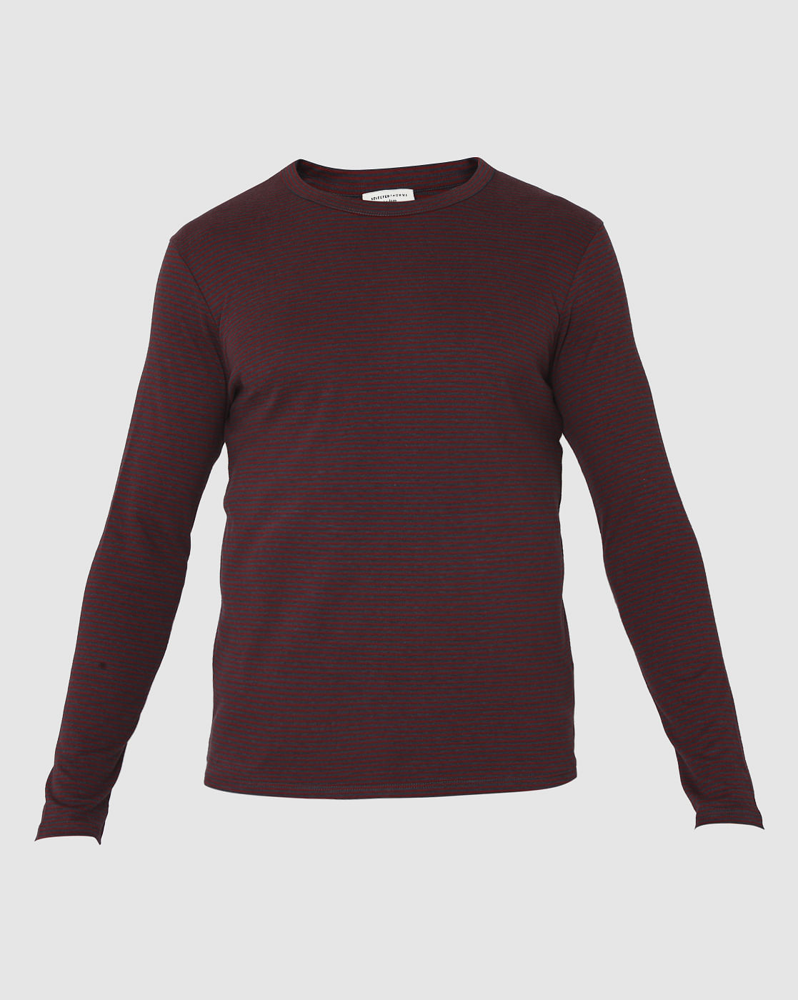 Red Striped Crew Neck T-Shirt