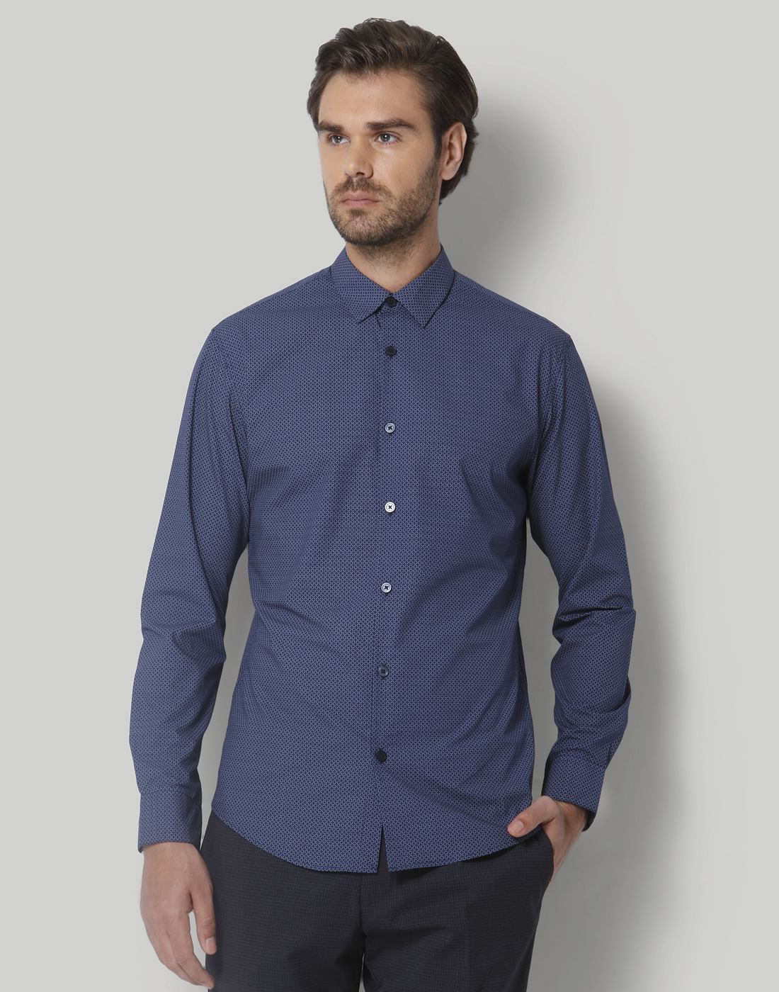 Blue Full Sleeves Shirt