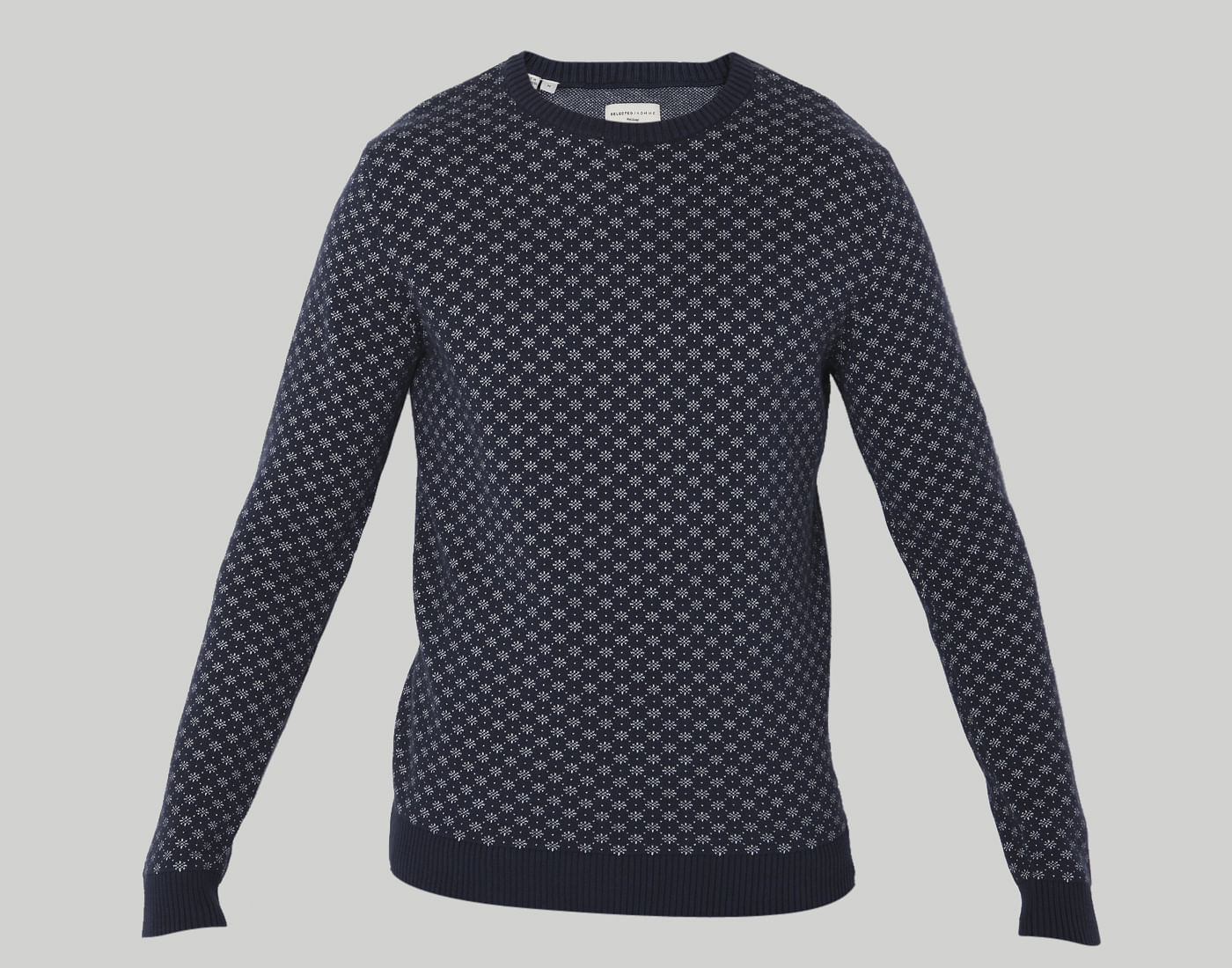 Blue Printed Pullover