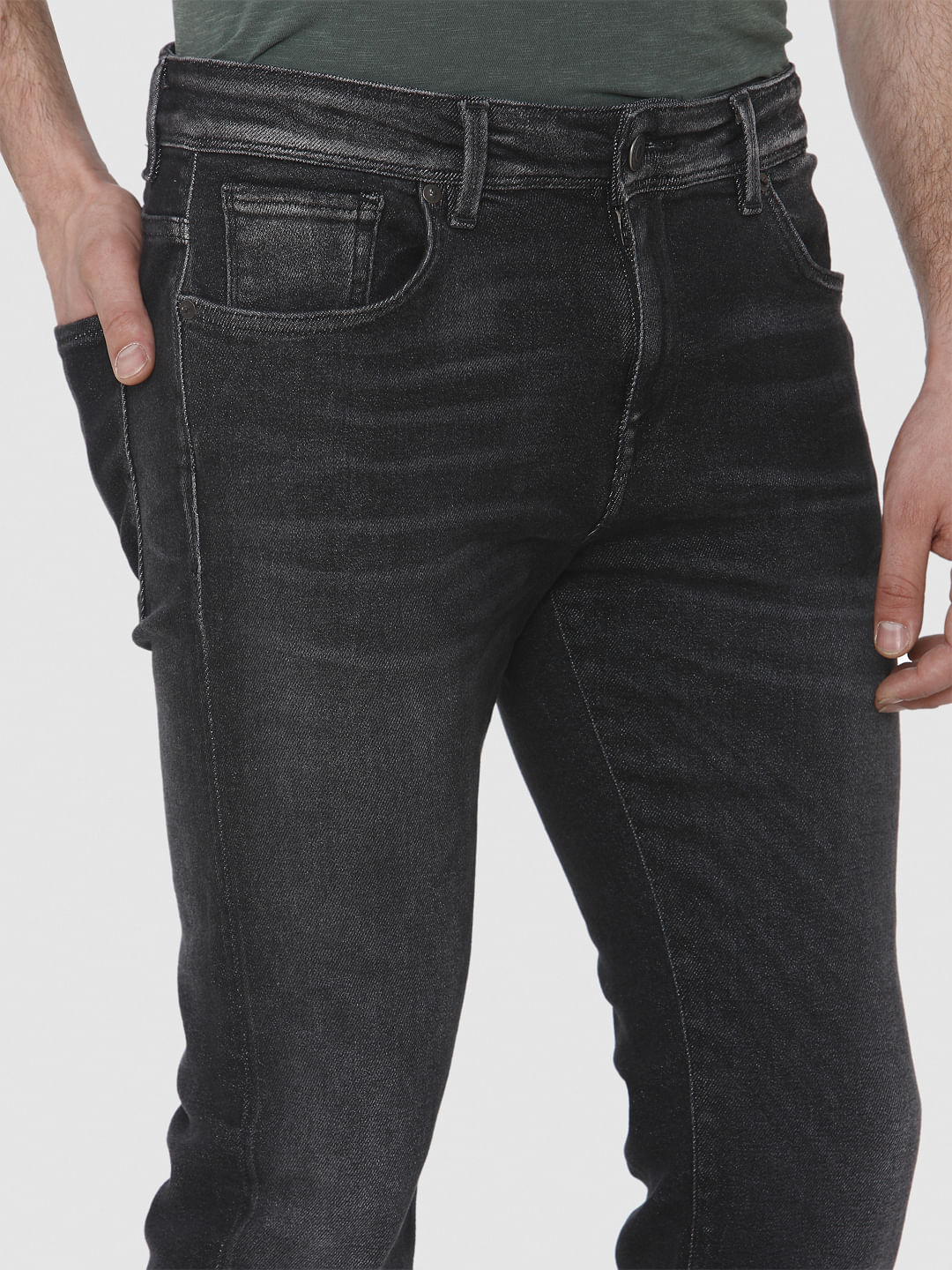 Black Leon Slim Fit Jeans