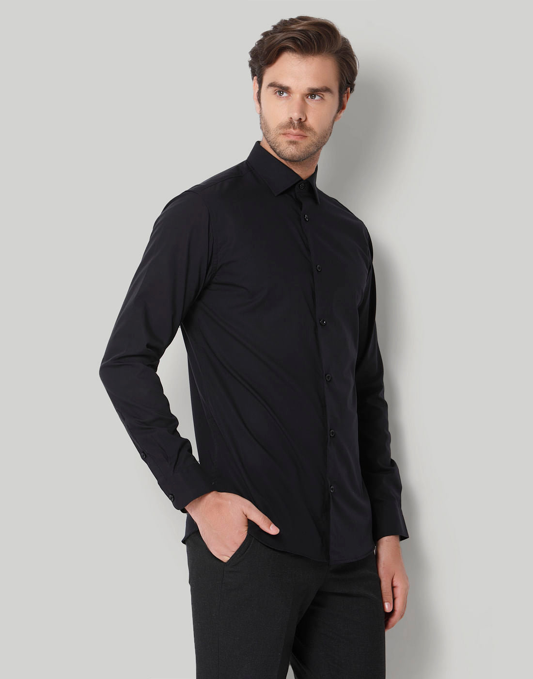 Black Full Sleeves Shirt