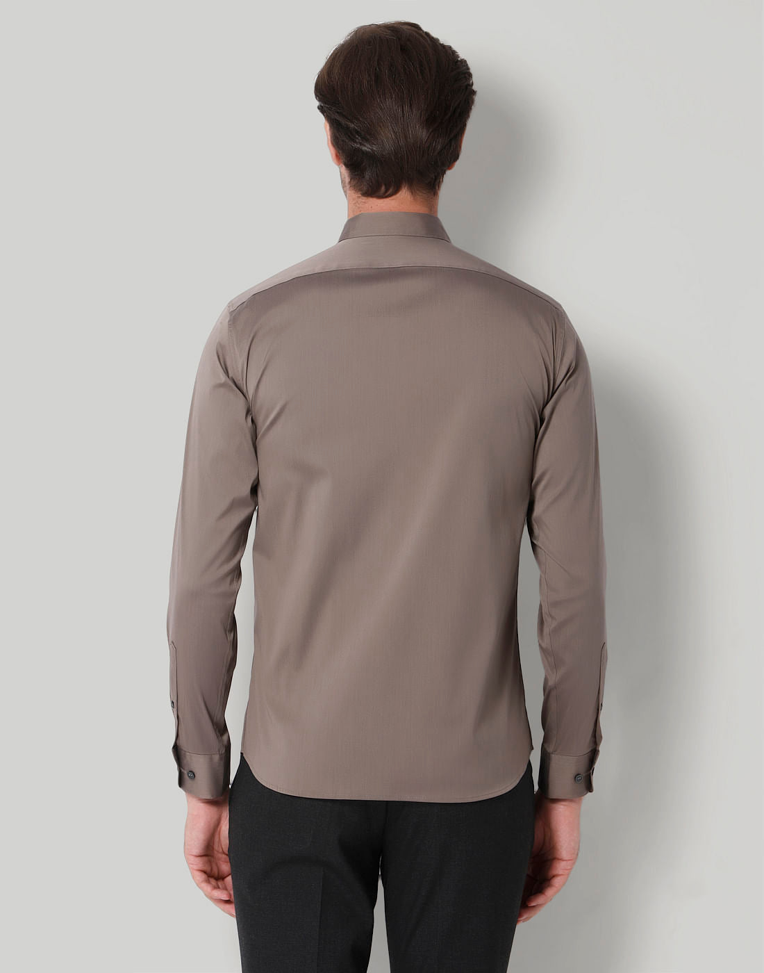 Brown Slim Fit Formal Shirt