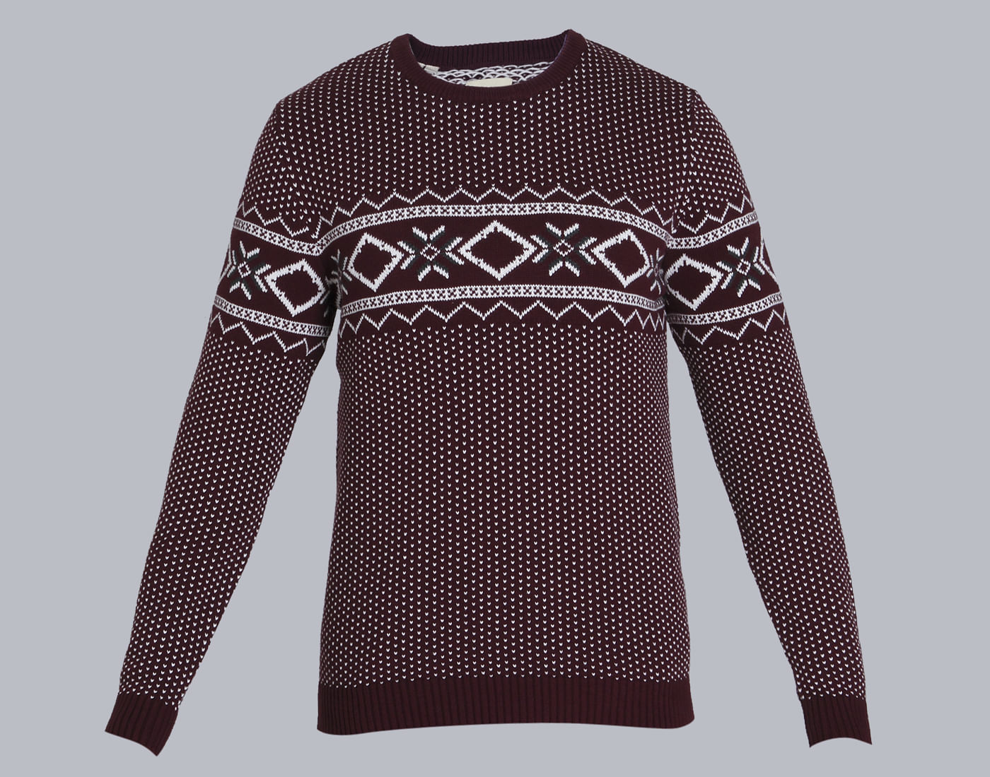 Red Printed Pullover