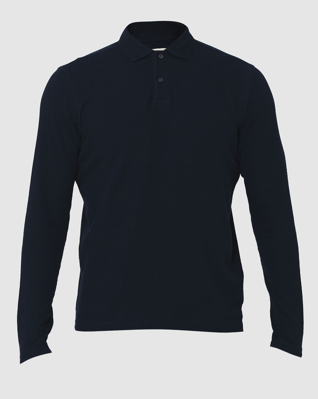 Blue Polo Neck T-Shirt