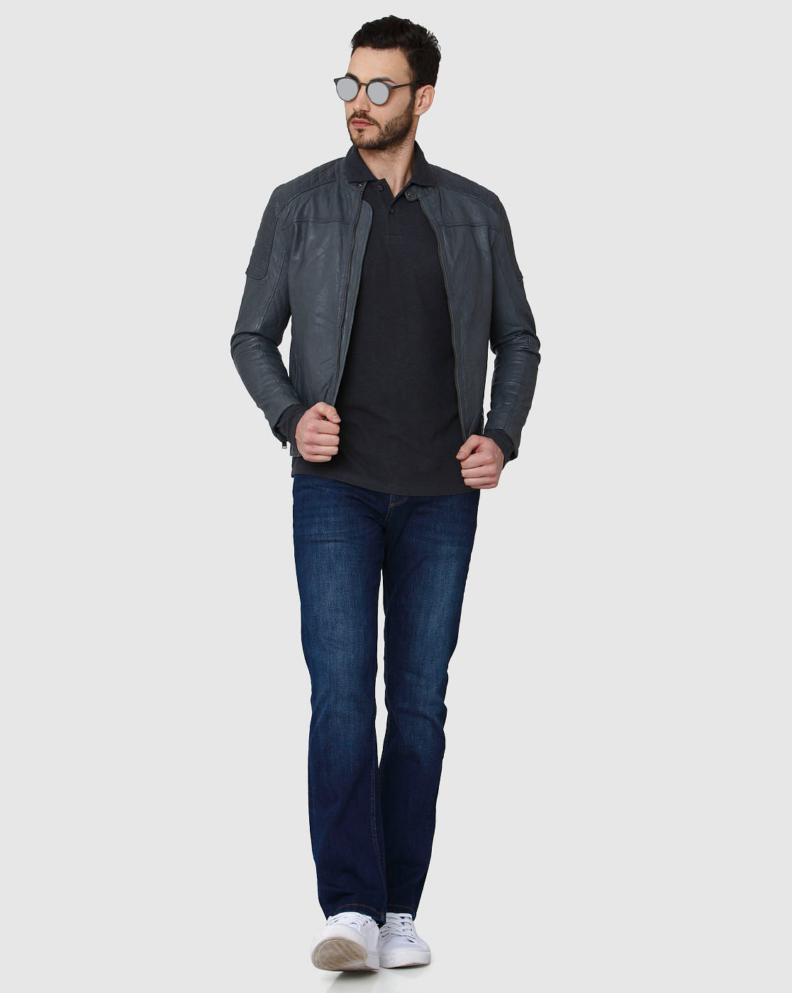 Black Polo Neck T-Shirt