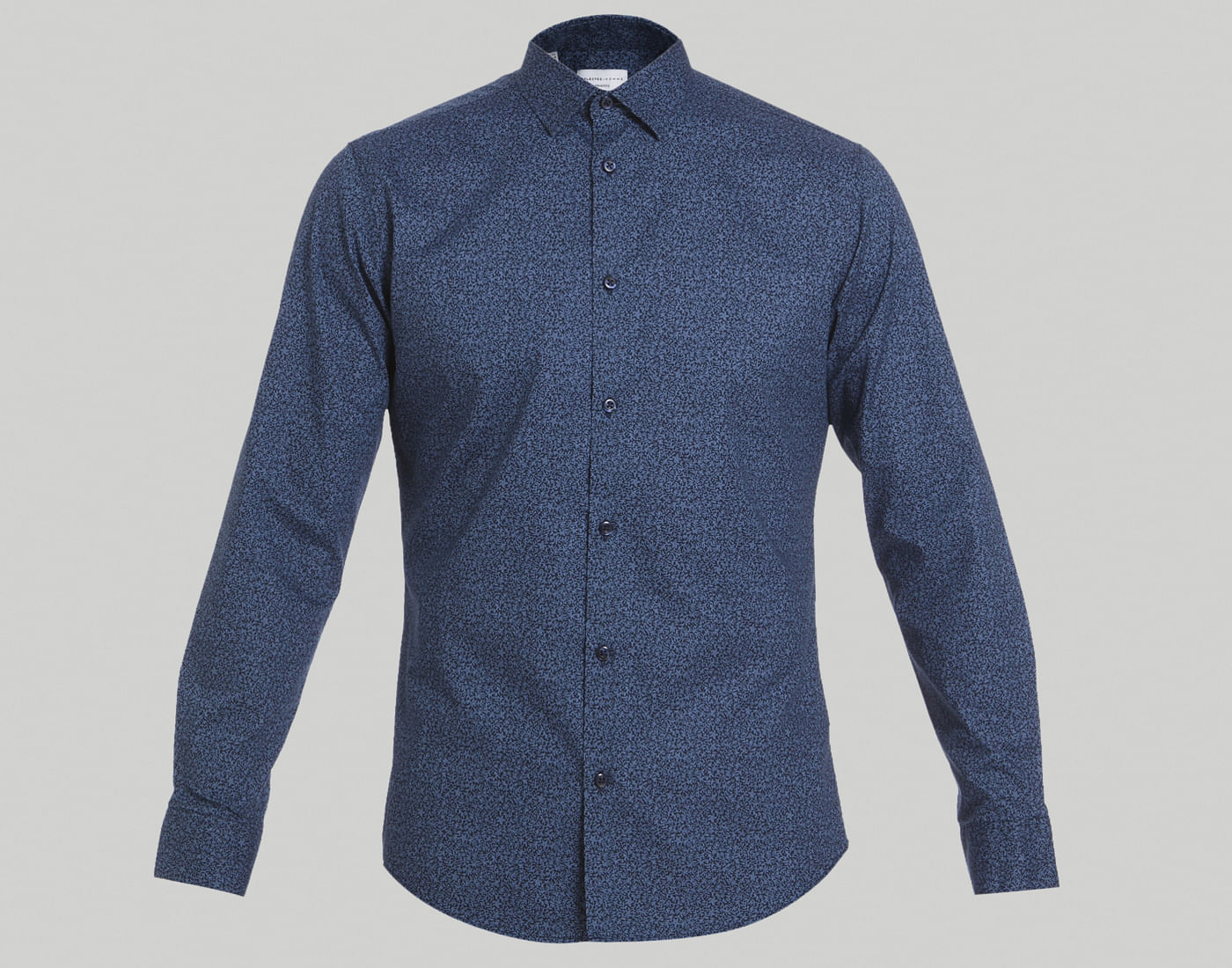 Blue Printed Full Sleeves Shirt