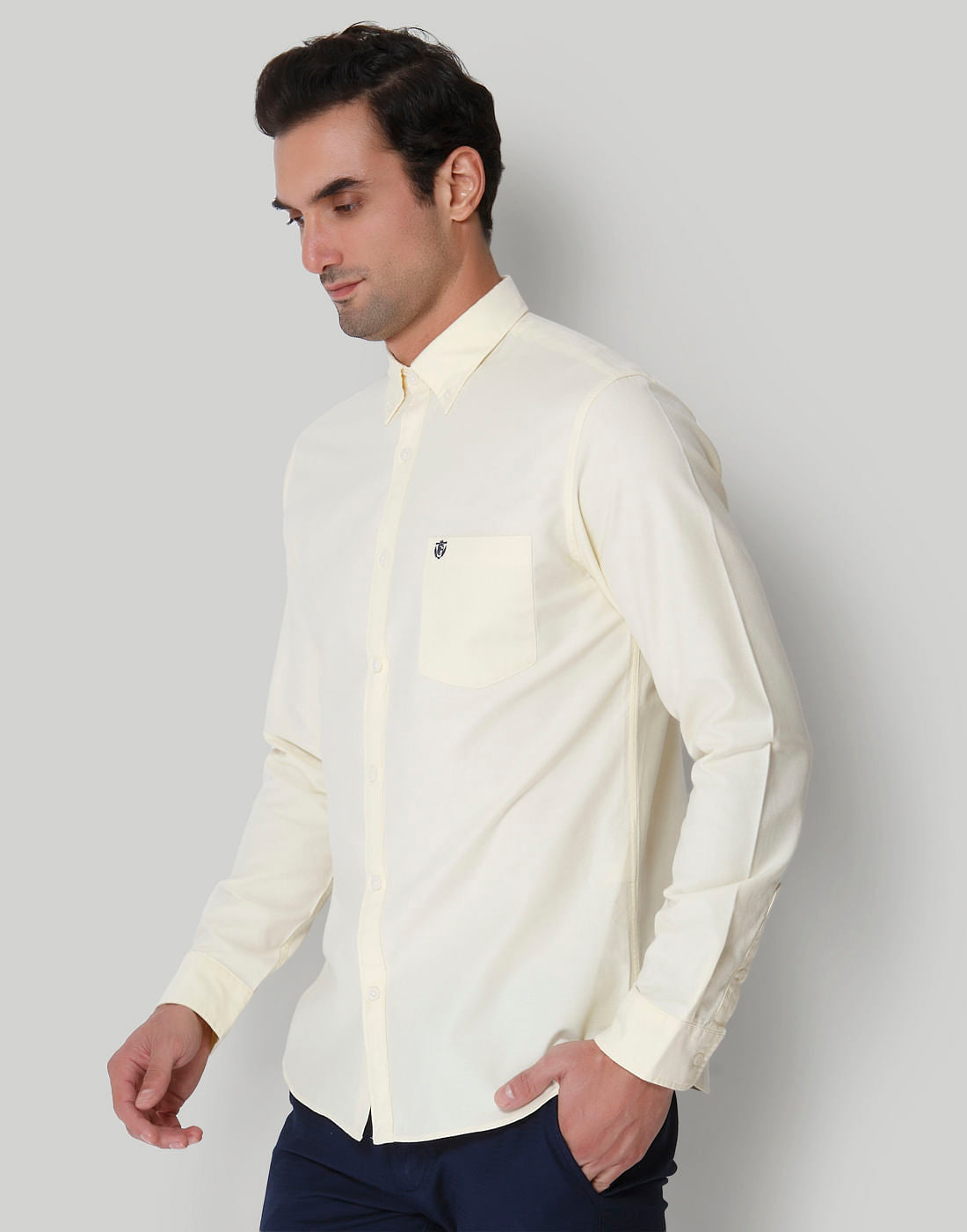 Yellow Full Sleeves Shirt