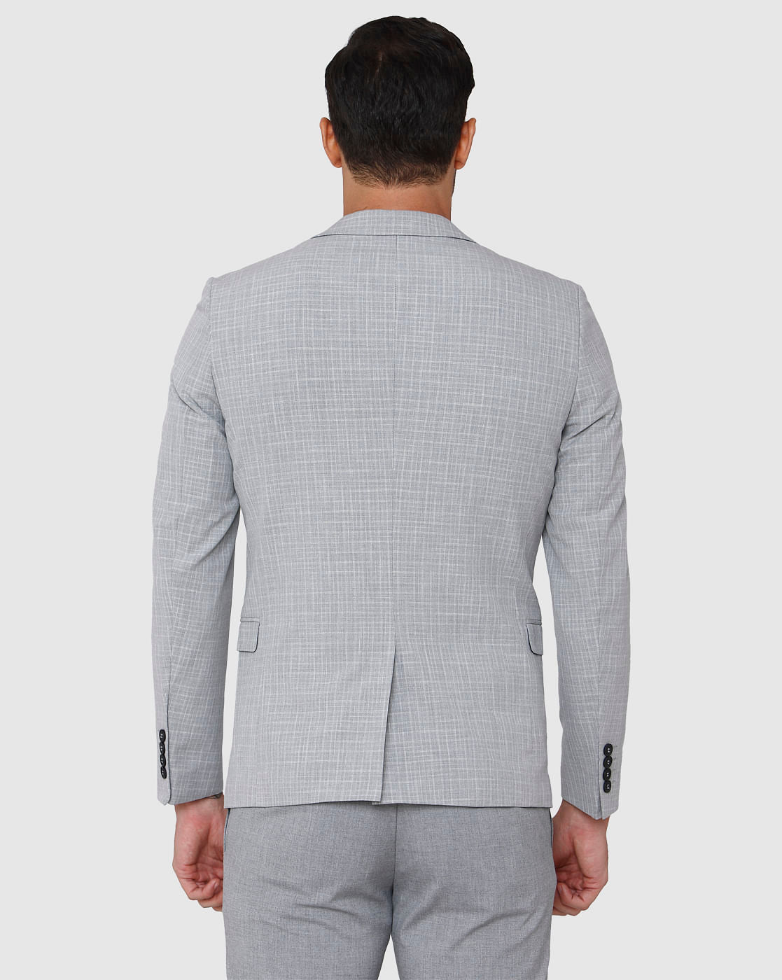 Grey Check Formal Blazer
