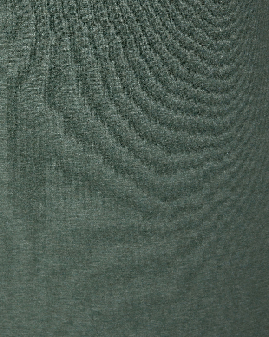 Green Raw Edge Crew Neck T-Shirt