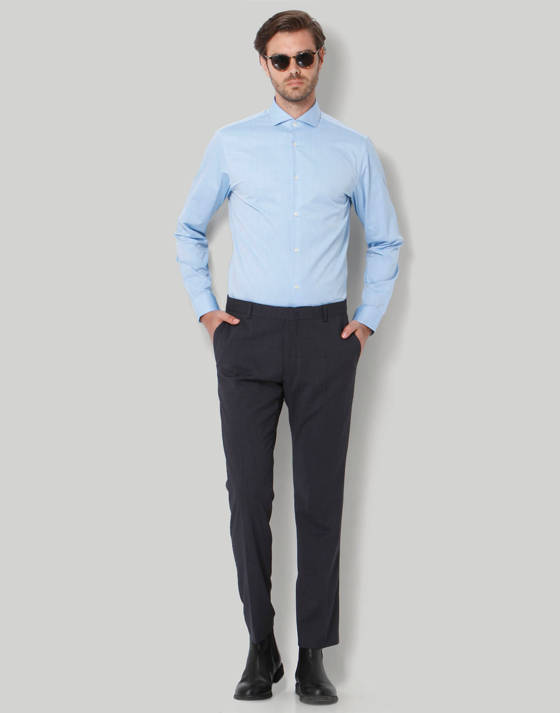 Blue Full Sleeves Shirt