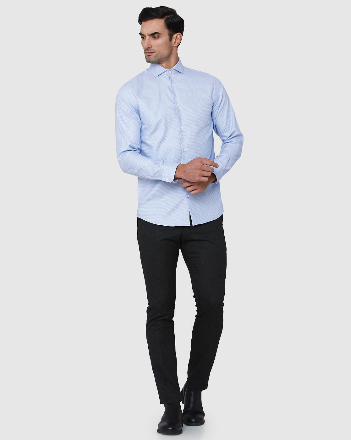 Blue Full Sleeves Shirt