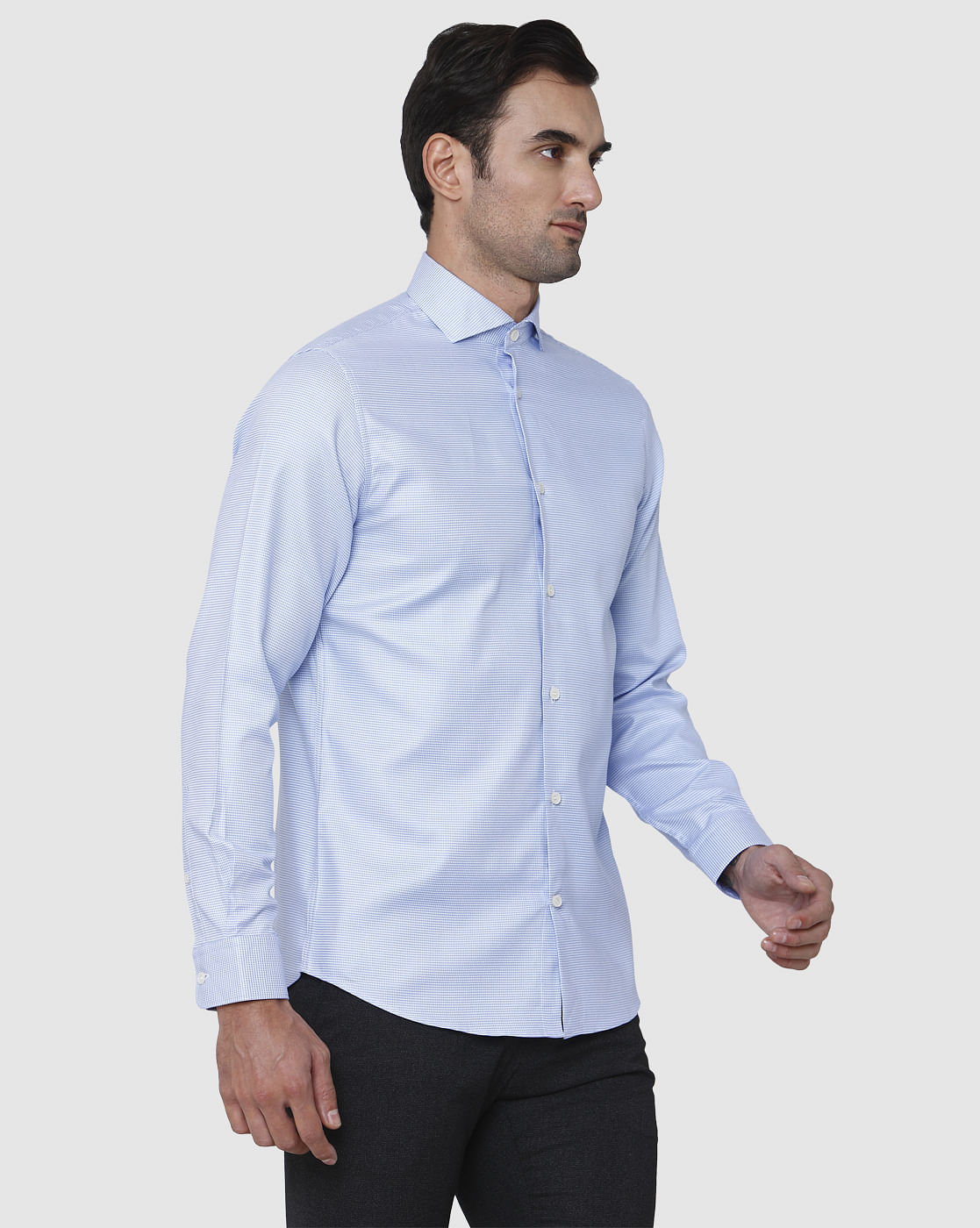 Blue Full Sleeves Shirt