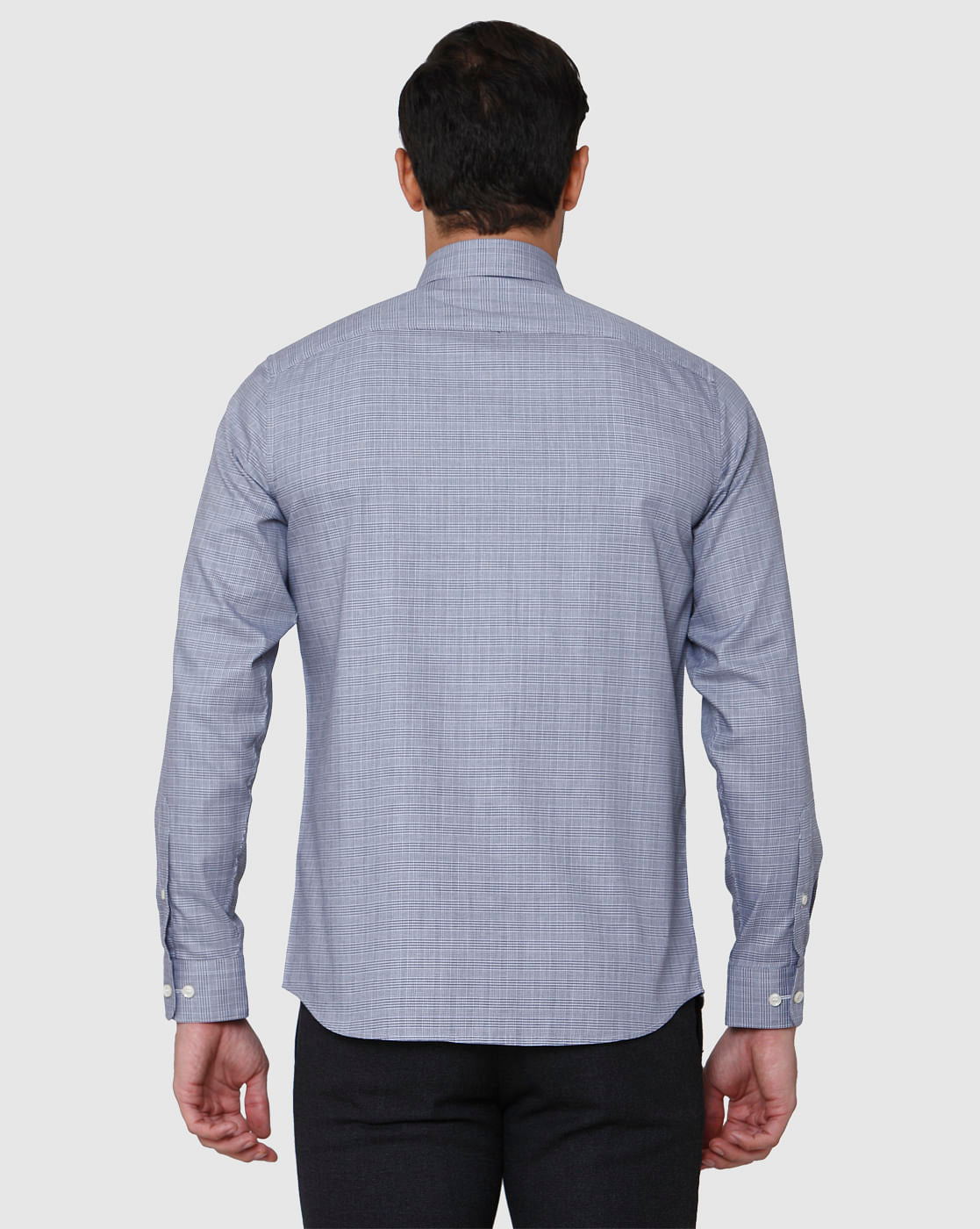 Blue Check Full Sleeves Shirt